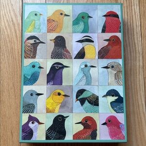 GALISON Avian FRIENDS Vibrant Bird Mosaic Puzzle. 1000 pieces.